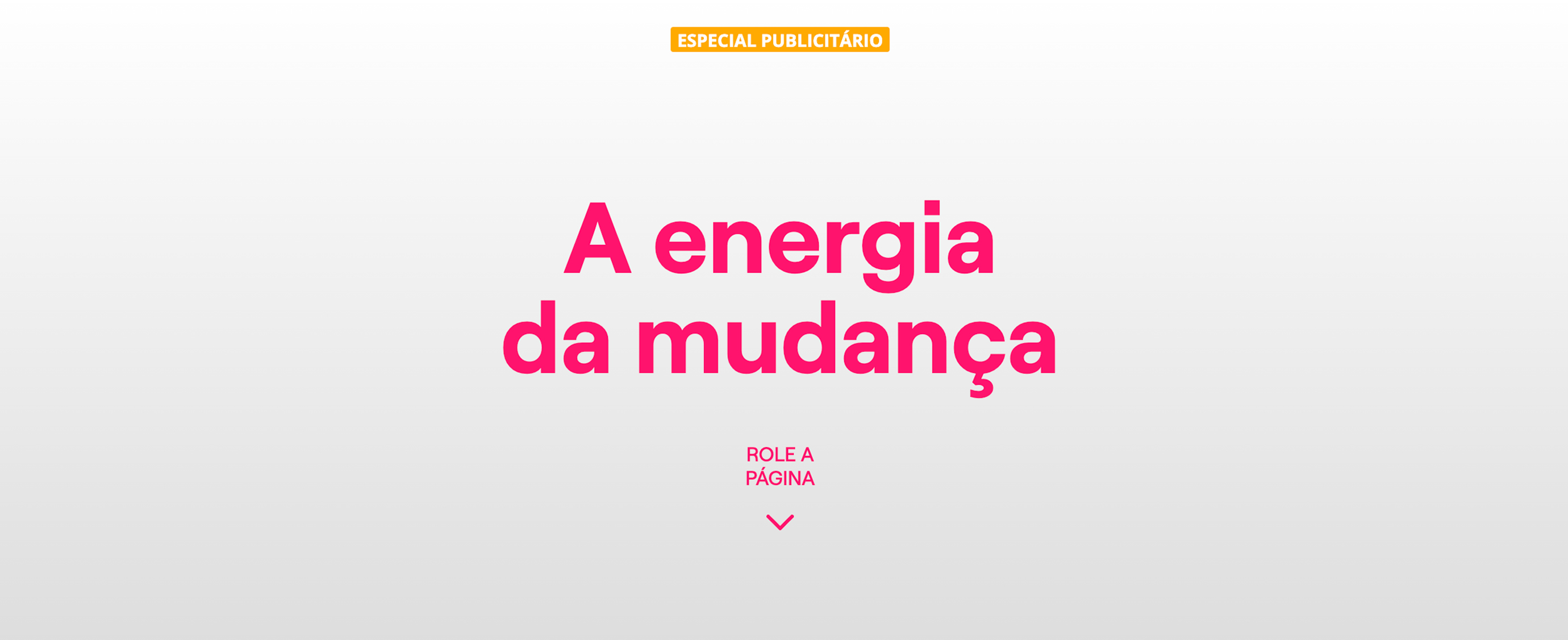 A energia da mudança